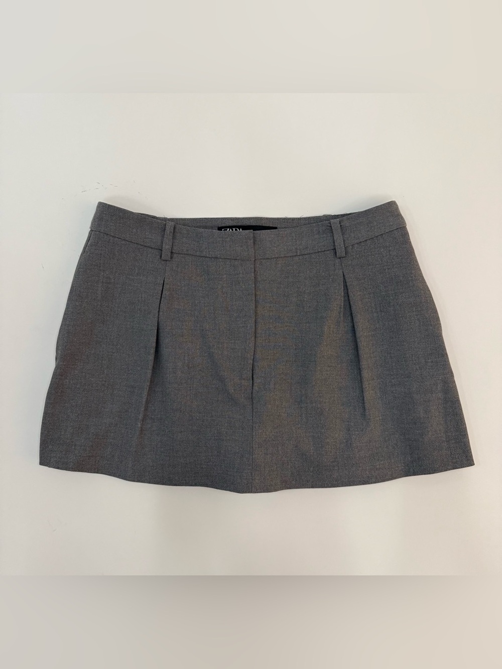Zara Gray Pleated Mini Skort